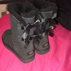 Black Bailey Bow Ugg Boots